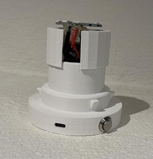 Base for LED-Ring with USB-C, Push Button and lid