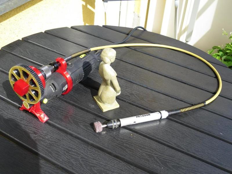 Poor man's gear box for post processing 3D prints