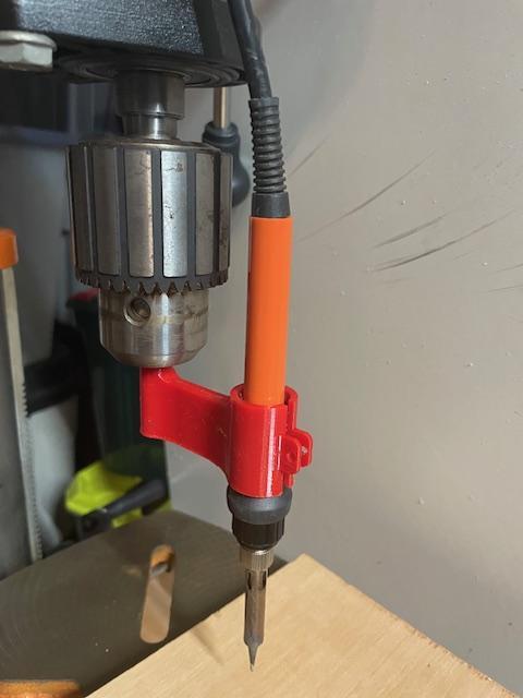 Heat Set Drill Press Adapter