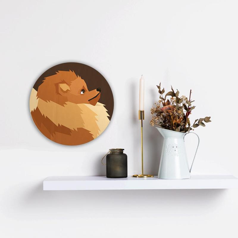 Pomeranian  - Fully customizable dog breed wall art