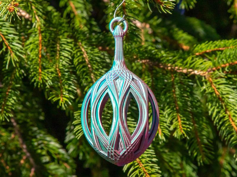 Open Cathedral Christmas Bulb 2024