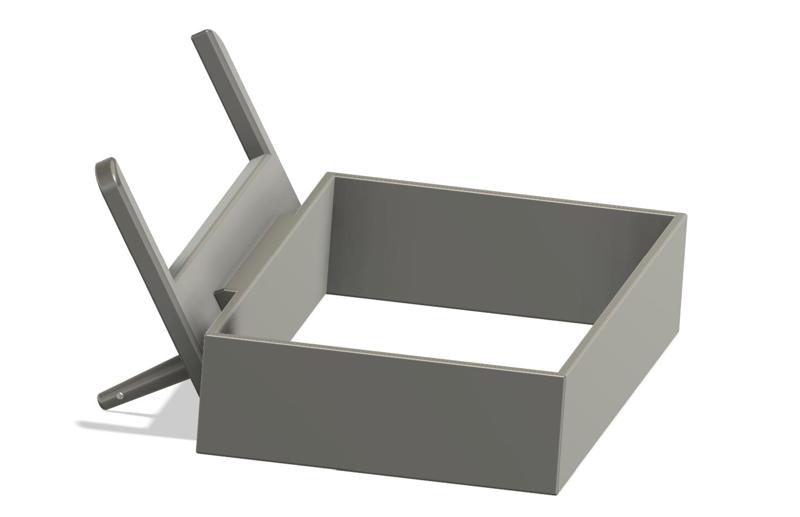 Tesla behind screen tissue box holder - parametric