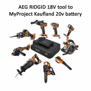 MyProject 20v (Kaufland) battery to 18V RIDGID AEG tool