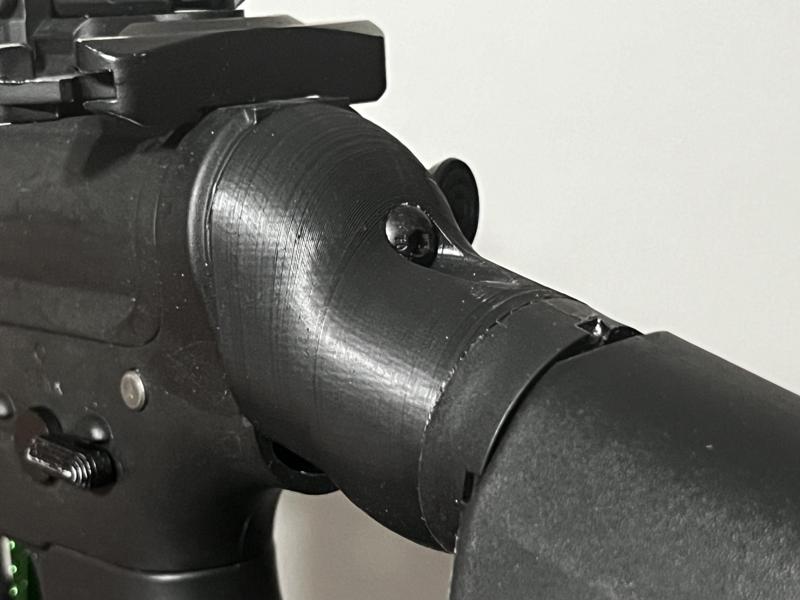 Airsoft M4 Drop Stock 15 Degree Angle