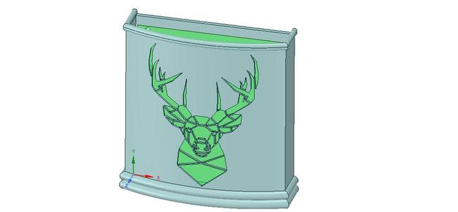 Umbrella wall mount Holder  for real 3D printing and cnc