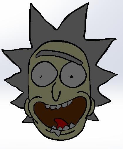 Rick Multi layers for colors from Rick and Morty