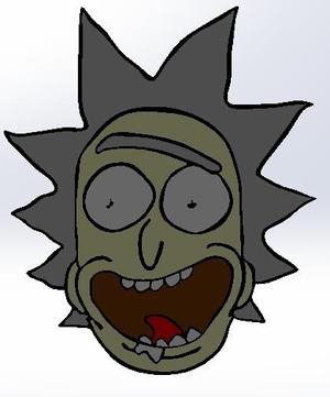 Rick Multi layers for colors from Rick and Morty
