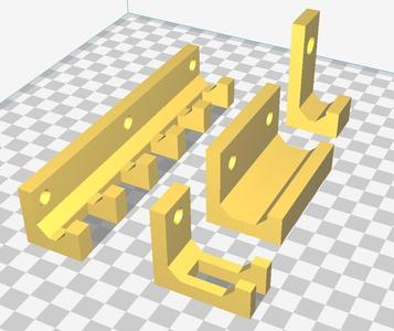 [Customizable] Basic wall mounted hook with screws