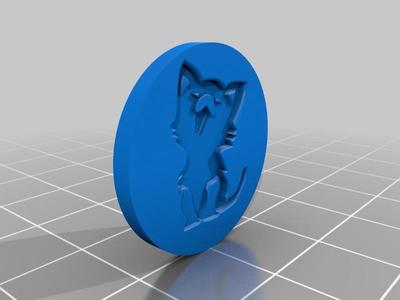 cat shopping chip / Katze Einkaufsmarke 