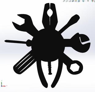 mechanical sign wall mounting 2d art
