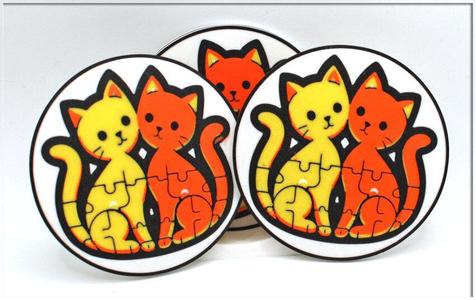 Two Cats Coasters