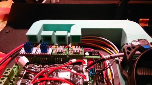 JGAurora A5 Stepper driver (Tmc2130,Tmc2208) fan duct 