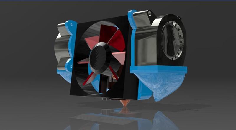 Anycubic Kobra Go Neo Part Cooler Fan Ducts Rev.1