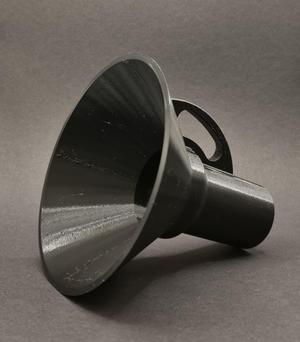 Resin funnel with fast flow