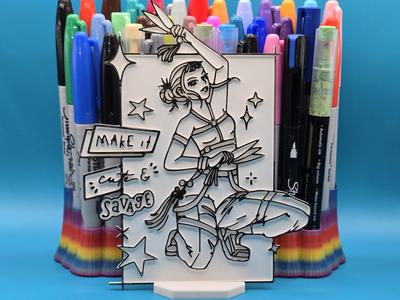Zoey Popstar Kpop Demon Hunters Coloring Craft