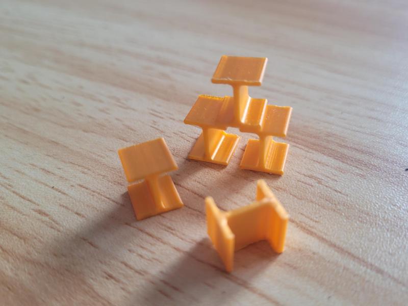 Steel H shape - Board Game Resources