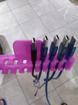 Usb arduino cable holder