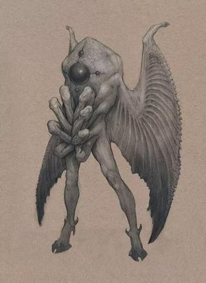 Mothman from original art by Mavros-Thanatos