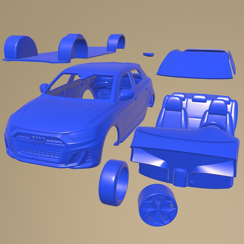 Audi A1 S-Line 2019 PRINTABLE CAR IN SEPARATE PARTS