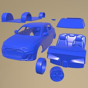 Audi A1 S-Line 2019 PRINTABLE CAR IN SEPARATE PARTS