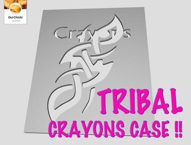 Tribal Crayon Case