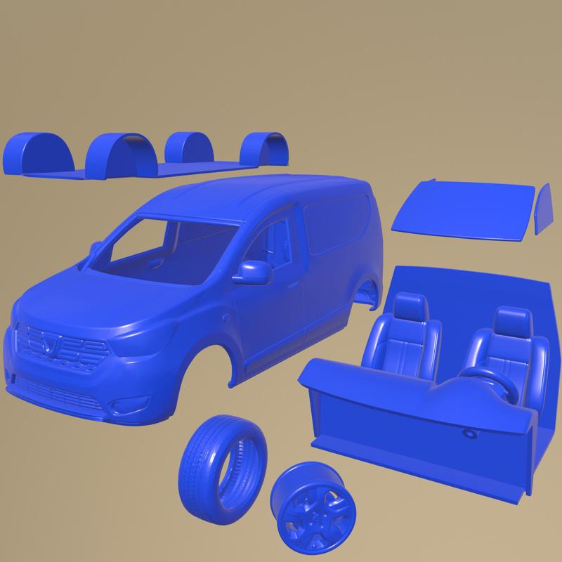 DACIA DOKKER 2020 PRINTABLE CAR IN SEPARATE PARTS