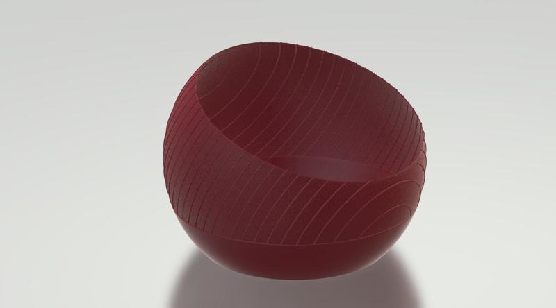 model of decorative half-round matera