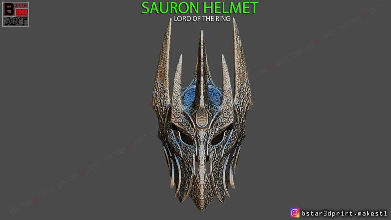 Sauron Helmet - Lord Of The Rings 3D print model