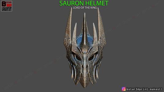 Sauron Helmet - Lord Of The Rings 3D print model