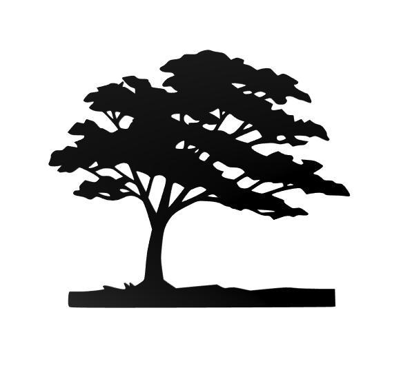 Windswept Tree Line Art Wall Art