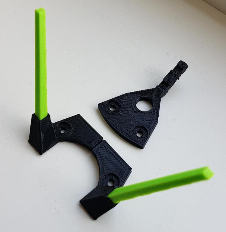 Antenna supports for HSKRC TWE210 / URUAV STAD 210mm carbon frame for 5 inch drone