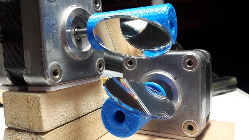 Stepper motor laser light 