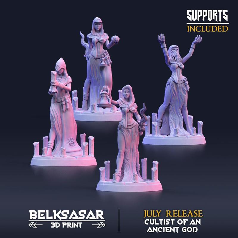 Ancient god Cultists - Set x 4