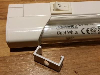 Fixing clip for Massive fluorecent lamp