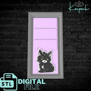 Kitten Snap Bar Digital STL Master Mold File for silicone wax melt mold making