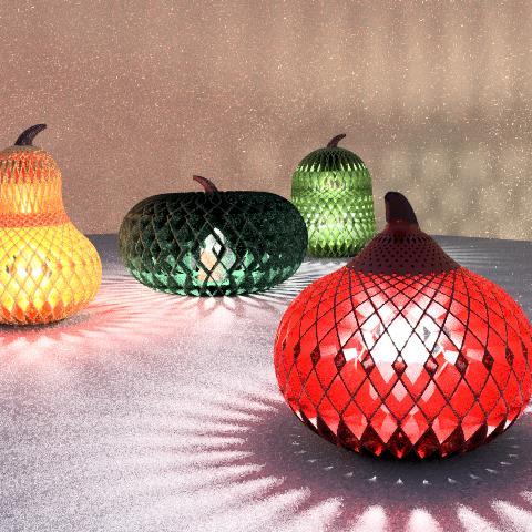 Pumpkin light set Lampion