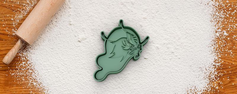 Beelzebub cookie cutter from Helluva Boss / Hazbin Hotel
