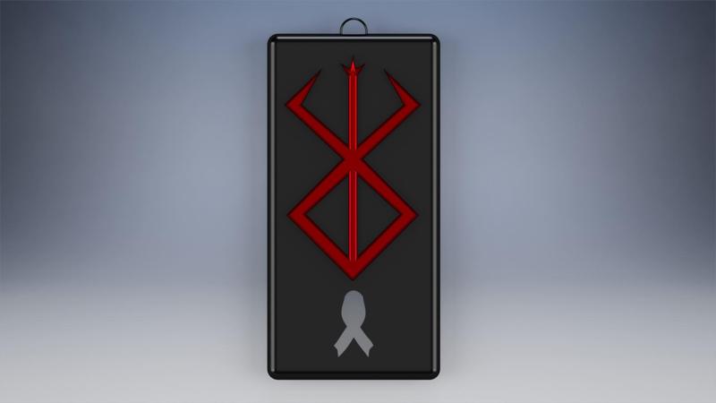 Key ring or pendant Berserk RIP