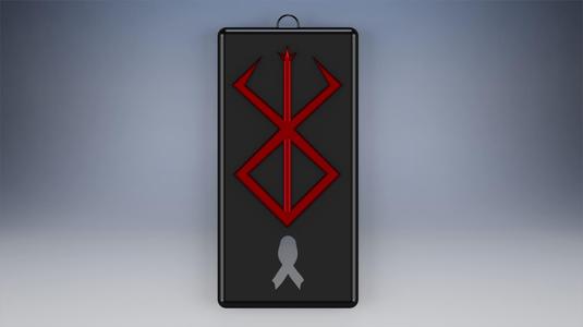 Key ring or pendant Berserk RIP