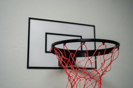 Basketball hoop and backboard