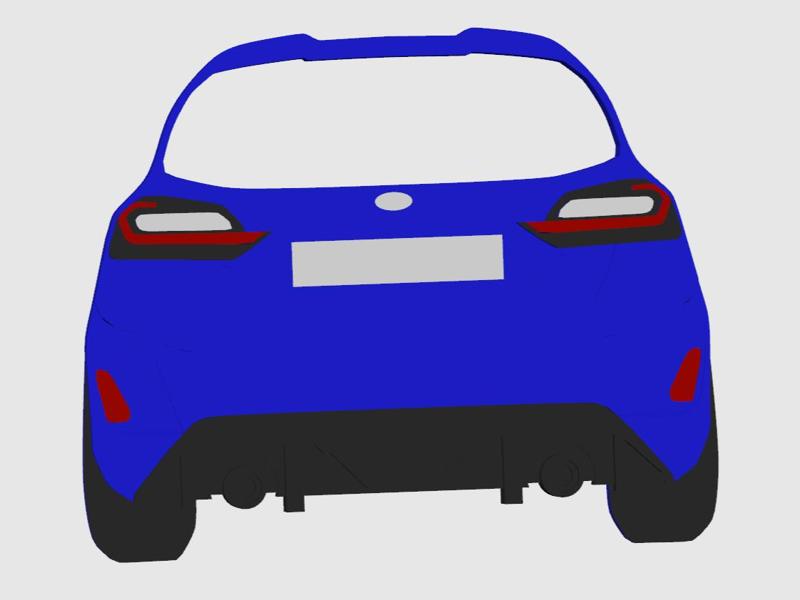 Ford Fiesta St Mk8 Keychain