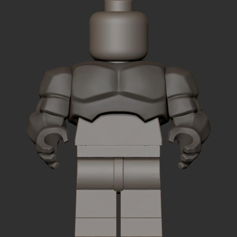 Minifig midfig arms (Torso is not included)