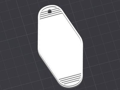 Customizeable Motel Keychain