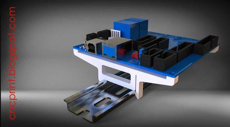 DIN Rail Mount for Pokeys57CNC