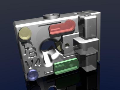 Bowden extruder flex for Lewihe Play & others. (AKA PakoBowden)