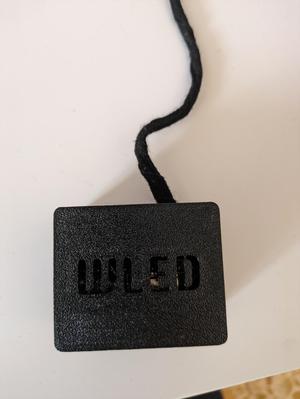 Wled esp case with barrel plug