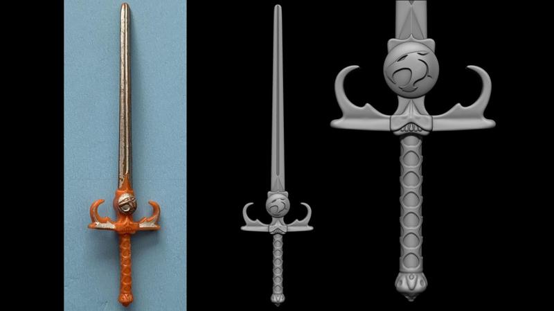 3D PRINTABLE THUNDERCATS SWORD OF OMENS - LION-O SWORD