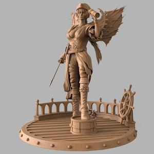 Fairy Pirate Navigator – 3D Printable STL | 32mm & 72mm