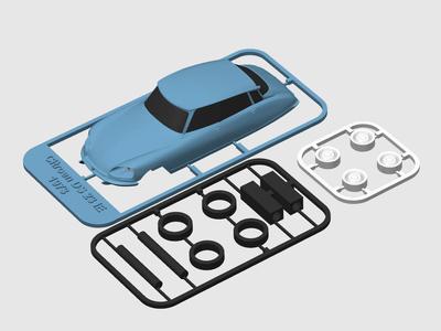 Citroën DS 23 IE 1973 kit card