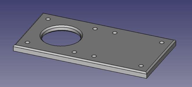 Ender 3 V2 EZR Struder adapter plate